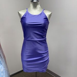 NWT BD Junior Lilac Halter Neck Party Dress Junior Sizes